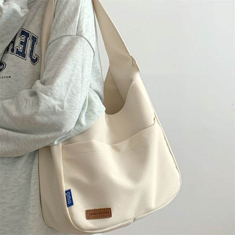 Fashion Casual Embroidered Tooling Canvas Messenger Bag - MYLUXURY LANE ENTERPRISE