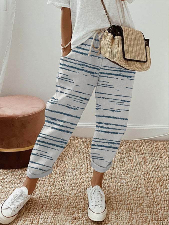Women's Fashion Casual Drawstring Pocket Floral Floral Print Casual Jumpsuit - MYLUXURY LANE ENTERPRISE