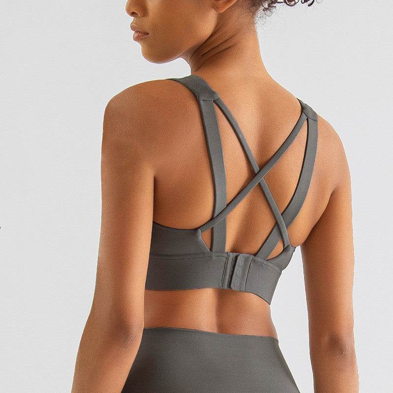 Fixed Cushion Running Shock Absorbing Sports Bra - MYLUXURY LANE ENTERPRISE