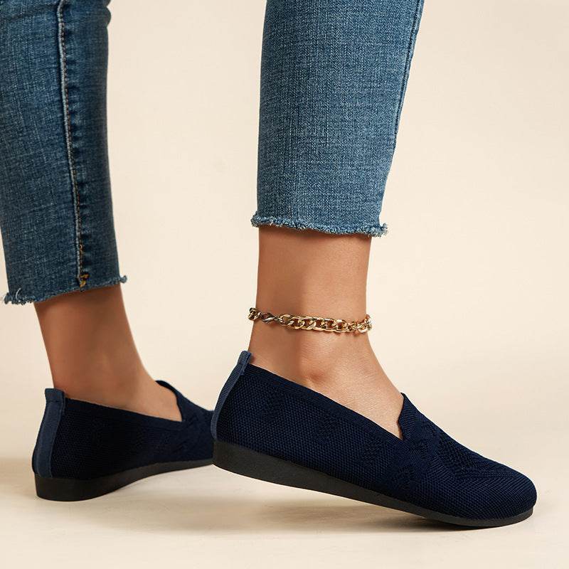 Women's Plus Size Round Toe Flat Bottom Casual Shoes - MYLUXURY LANE ENTERPRISE