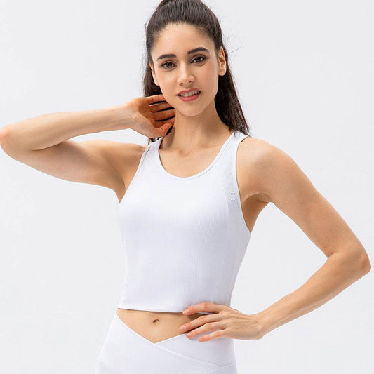 Women's Fashion Solid Color Sports Bra One Tank Top - MYLUXURY LANE ENTERPRISE