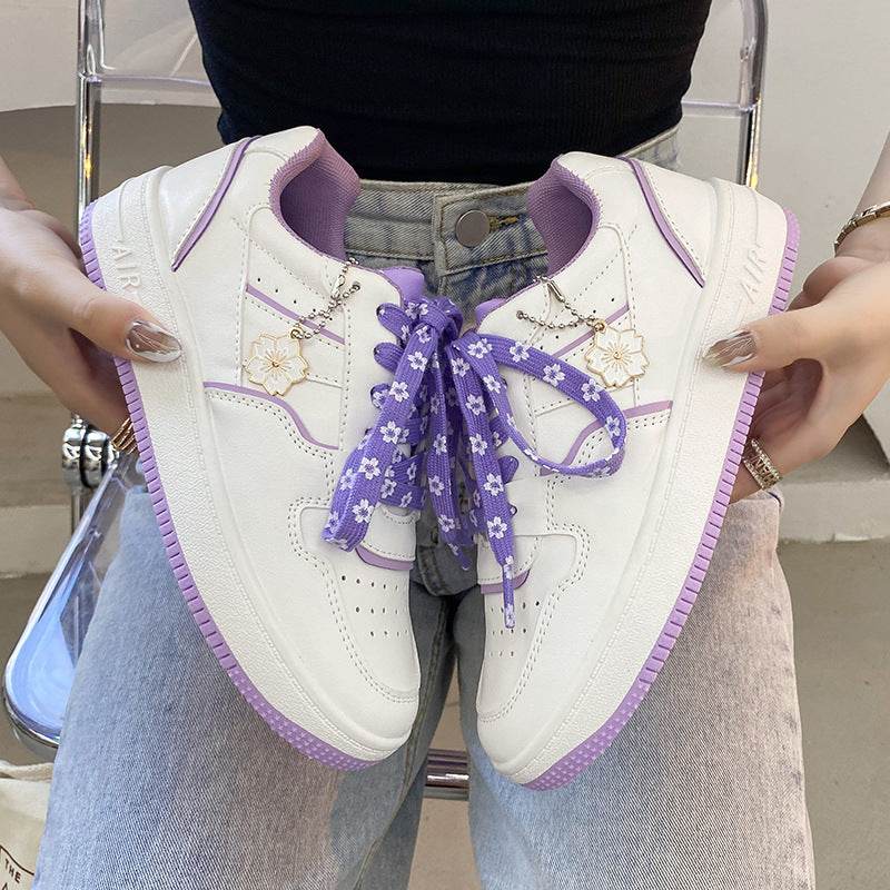 Trendy Student Macaron Girl Cute White Shoes - MYLUXURY LANE ENTERPRISE