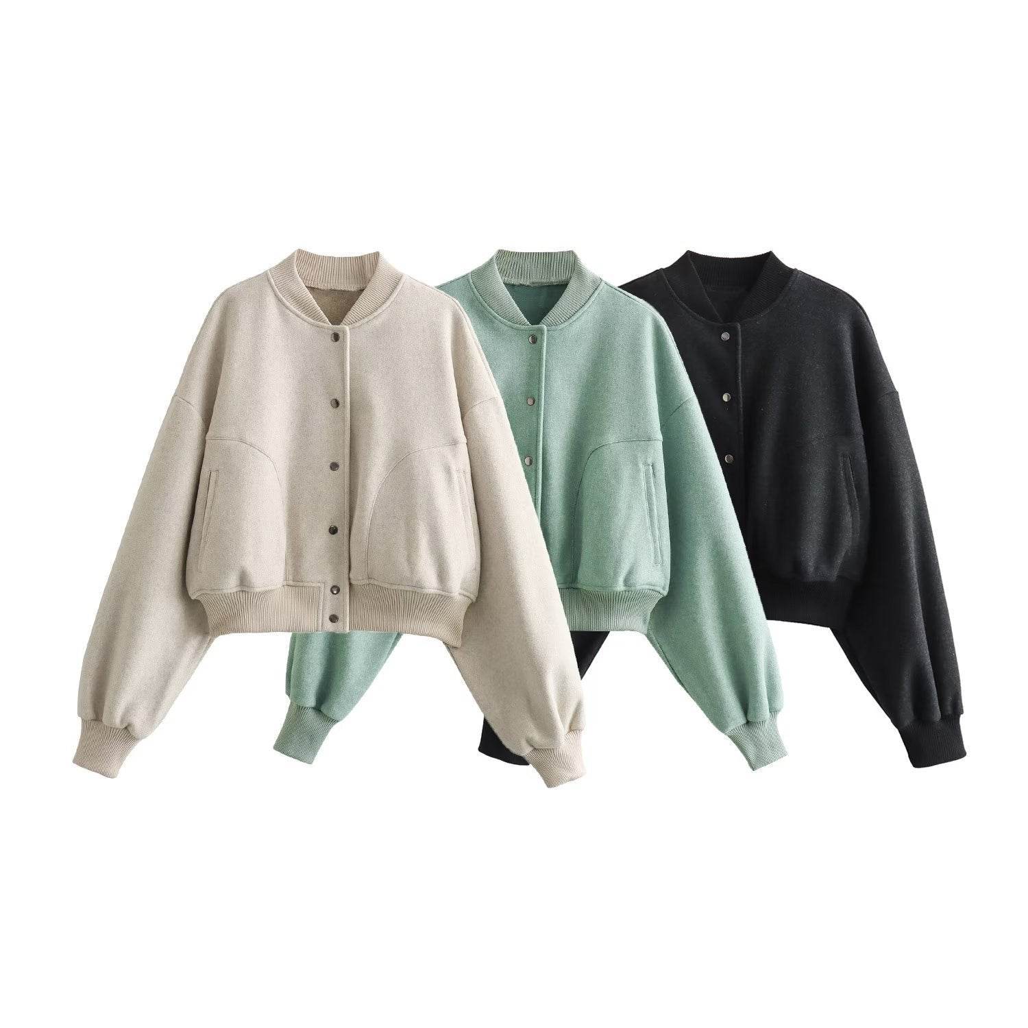 Cross-border Foreign Trade Women's Autumn Short Pilot Fashion Jacket Coat - MYLUXURY LANE ENTERPRISE