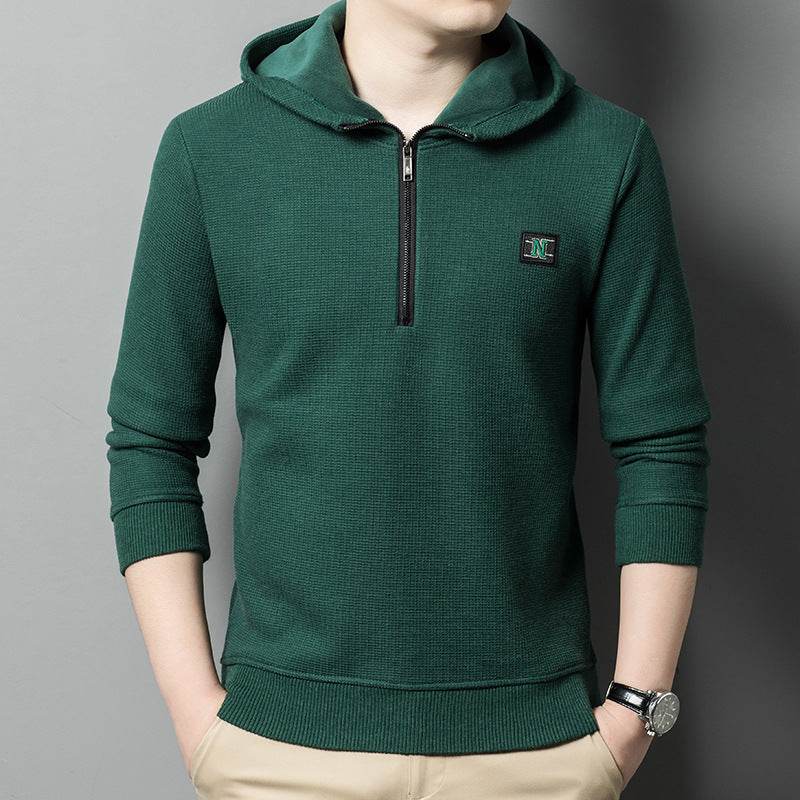 Men's Fleece-lined Breathable Casual And Comfortable Wool Hooded Sweater - MYLUXURY LANE ENTERPRISE