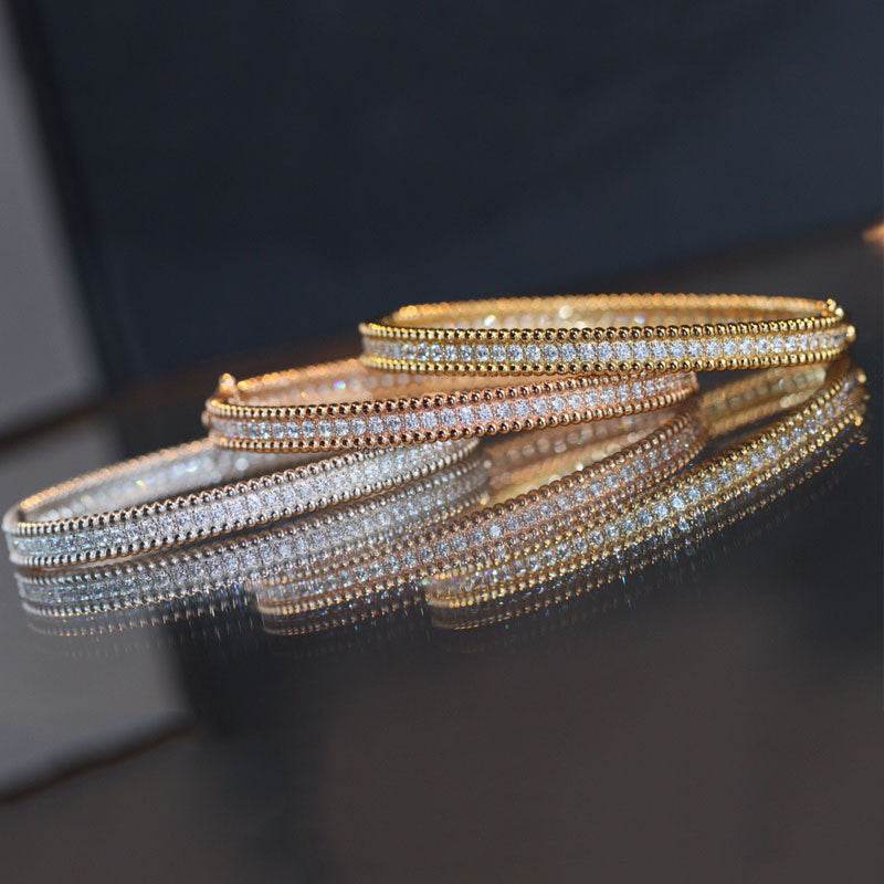 Fashion Full Rhinestone Bangle Bobo Bead - MYLUXURY LANE ENTERPRISE