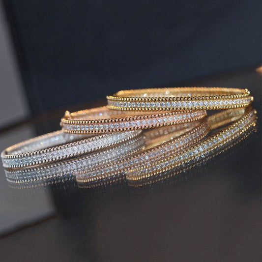 Fashion Full Rhinestone Bangle Bobo Bead - MYLUXURY LANE ENTERPRISE
