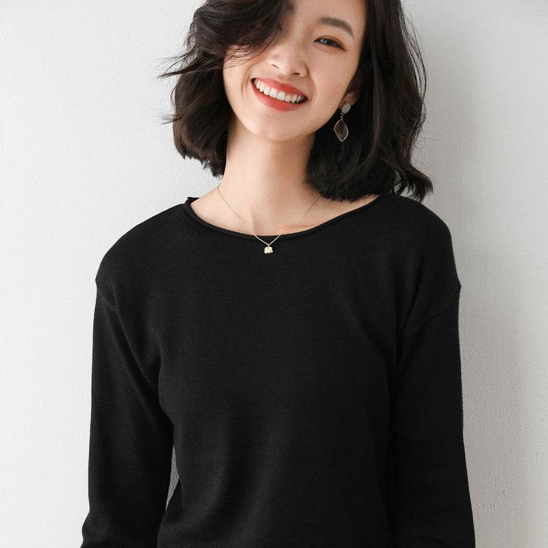 Korean Style Loose Inner Sweater Women All-match Bottoming Shirt - MYLUXURY LANE ENTERPRISE