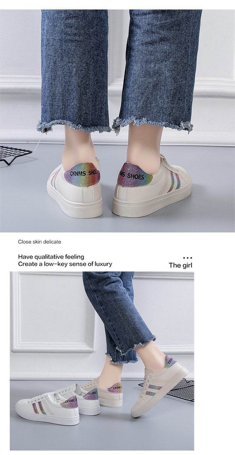 Versatile Basic Leisure Sports Flat Sneakers - MYLUXURY LANE ENTERPRISE