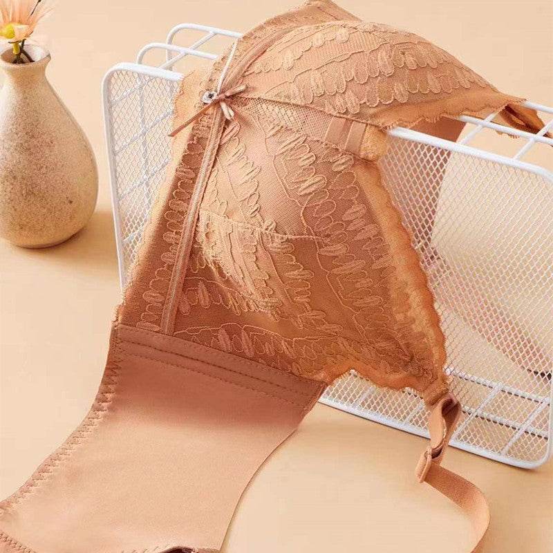 Lace Thin Underwear Three Breasted Wireless Bra - MYLUXURY LANE ENTERPRISE