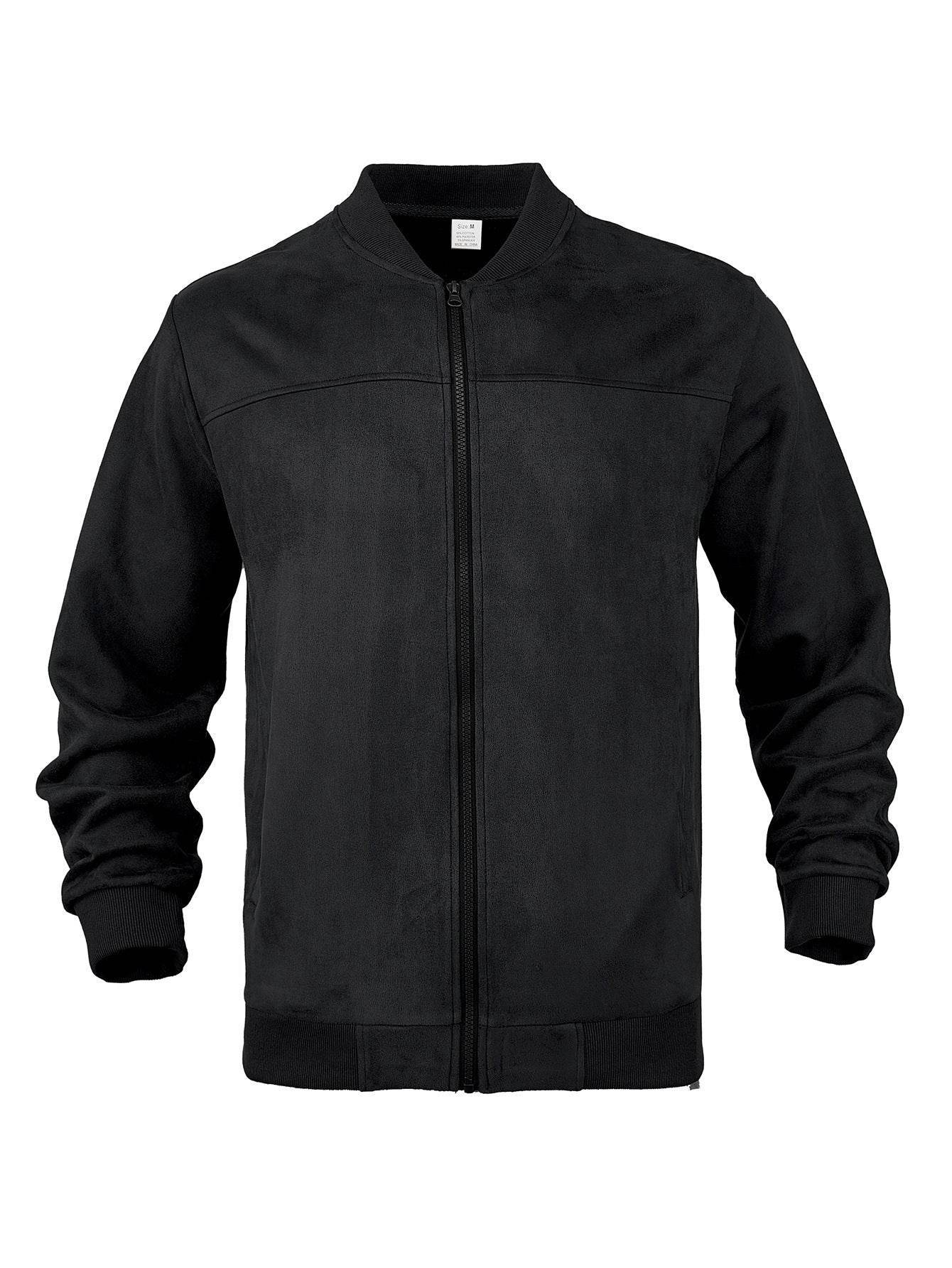 Men's Suede Solid Color Casual Retro Jacket - MYLUXURY LANE ENTERPRISE
