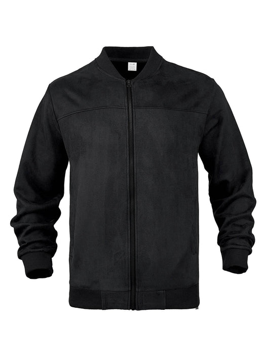 Men's Suede Solid Color Casual Retro Jacket - MYLUXURY LANE ENTERPRISE