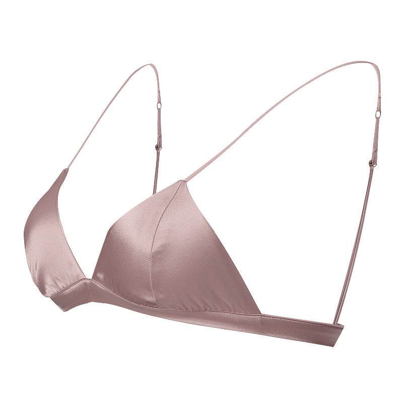Silk Non-steel Ring Triangular Cup Invisible Underwear - MYLUXURY LANE ENTERPRISE