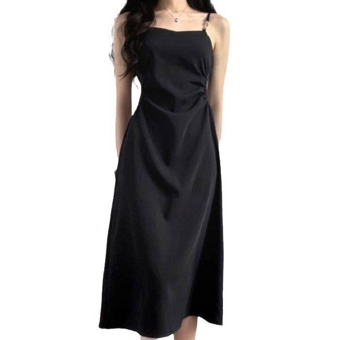 Black Camisole Dress Waist Slimming High-grade - MYLUXURY LANE ENTERPRISE
