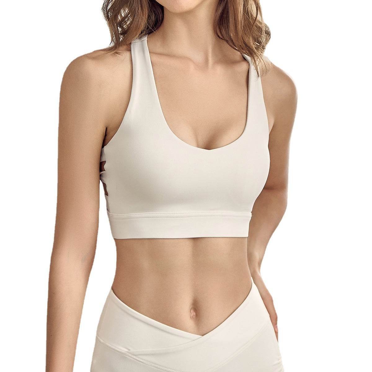 Tight Nude Feel Yoga Bra Quick-drying Sports Vest Top - MYLUXURY LANE ENTERPRISE