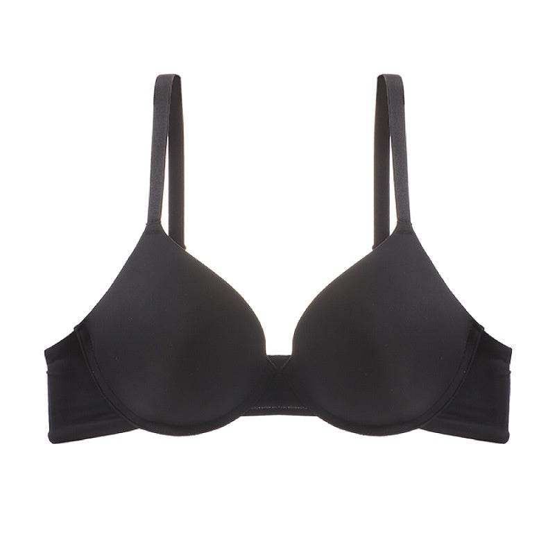 Glossy Push-up Large Bra Soft Steel Ring Adjustable Bra - MYLUXURY LANE ENTERPRISE