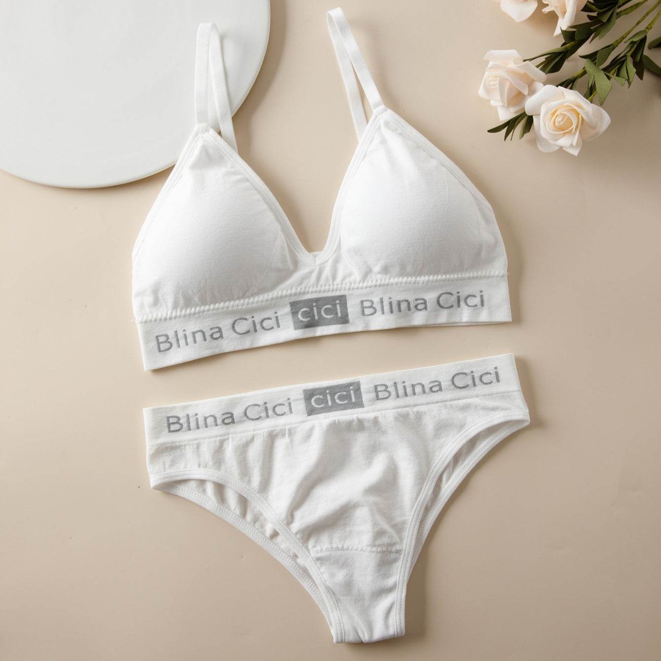 Female Letter Three-point Split Swimsuit - MYLUXURY LANE ENTERPRISE