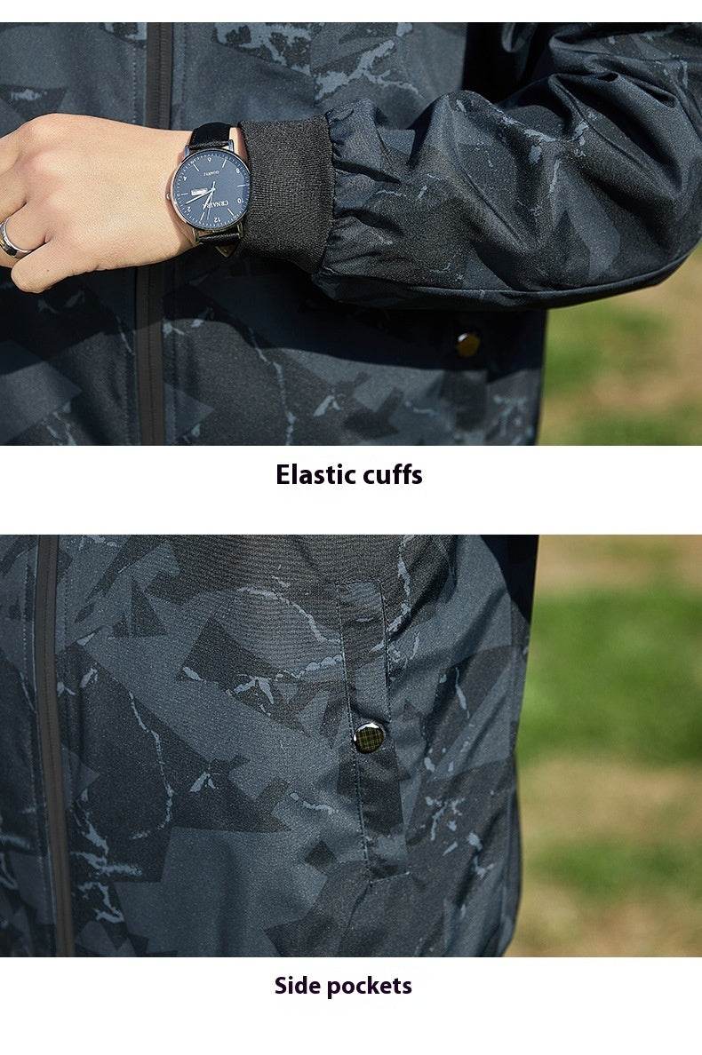 Men's Jacket Stand Collar Casual Baseball Uniform Thin Camouflage Jacket - MYLUXURY LANE ENTERPRISE