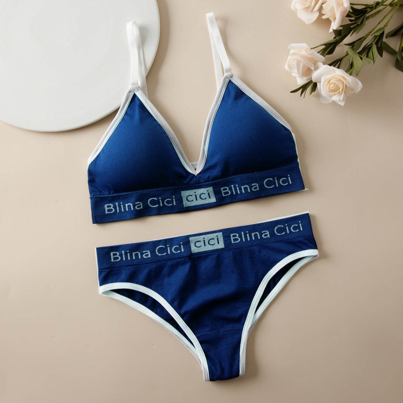 Female Letter Three-point Split Swimsuit - MYLUXURY LANE ENTERPRISE