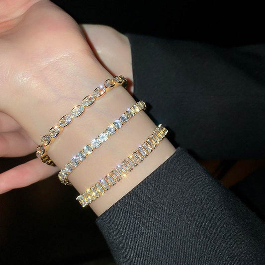 Fashion Simple Geometric Zircon Bracelet - MYLUXURY LANE ENTERPRISE