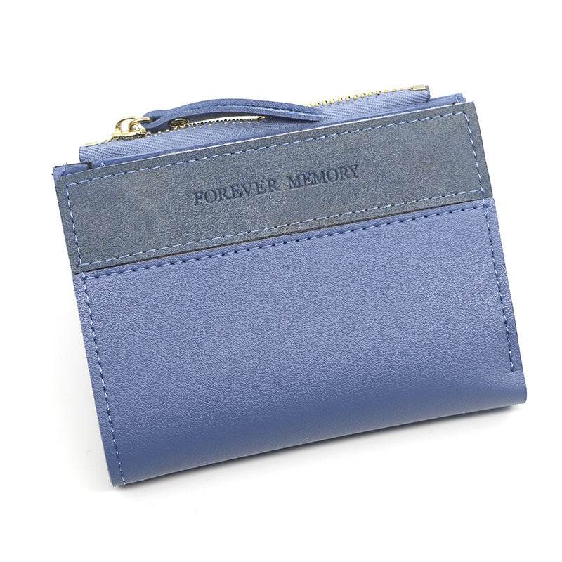 Simple And Fashionable Mosaic Frosted Short Women's Purse - MYLUXURY LANE ENTERPRISE