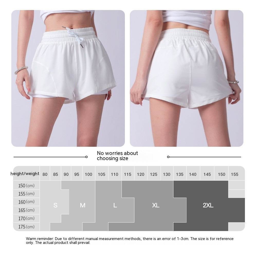 Women's High Waist Summer Yoga Quick-drying Running Training Shorts - MYLUXURY LANE ENTERPRISE