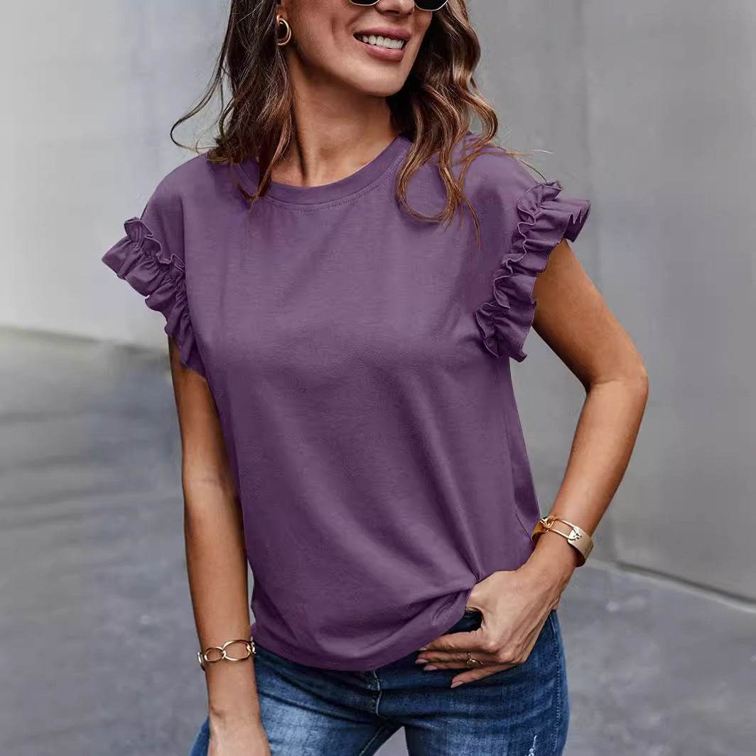 Stylish Sweet All-match Top T-shirt - MYLUXURY LANE ENTERPRISE