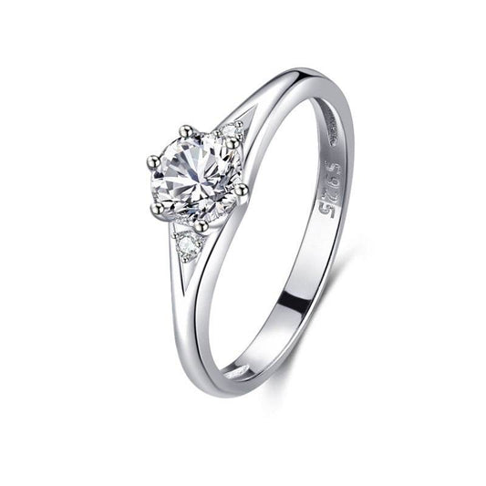 S925 Silver Classic Micro-inlaid Diamond Ring - MYLUXURY LANE ENTERPRISE