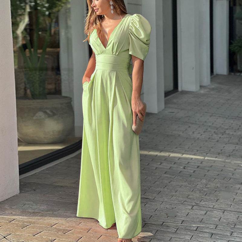 Fashion Elegant Plus Size Wide Legs Jumpsuit - MYLUXURY LANE ENTERPRISE