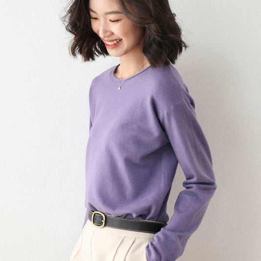 Korean Style Loose Inner Sweater Women All-match Bottoming Shirt - MYLUXURY LANE ENTERPRISE