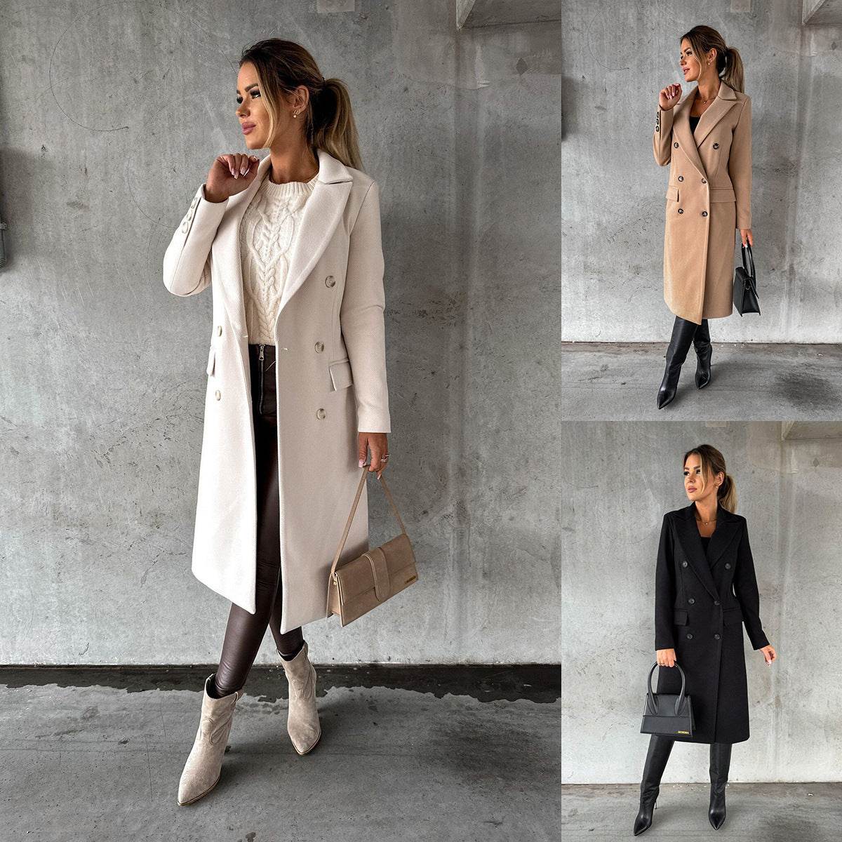 Fashion Casual Woolen Coat Women - MYLUXURY LANE ENTERPRISE