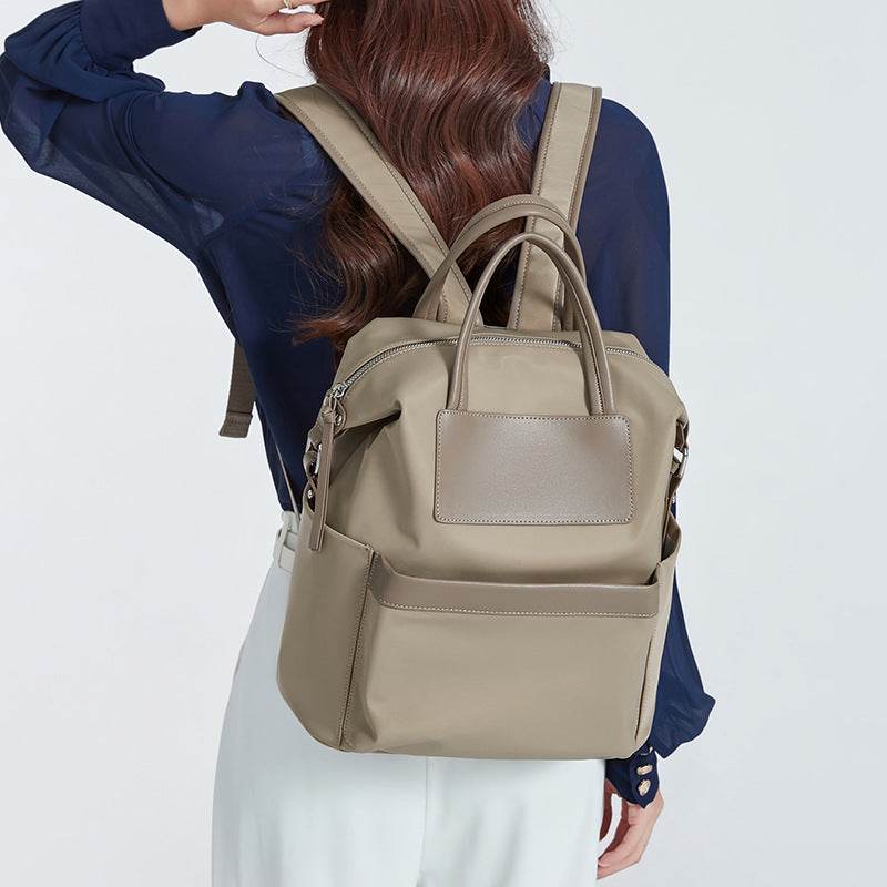 Women's Casual Backpack With Hand-hold Design Lightweight And Waterproof Commuting Travel Computer Bag Large Capacity Handbag - MYLUXURY LANE ENTERPRISE