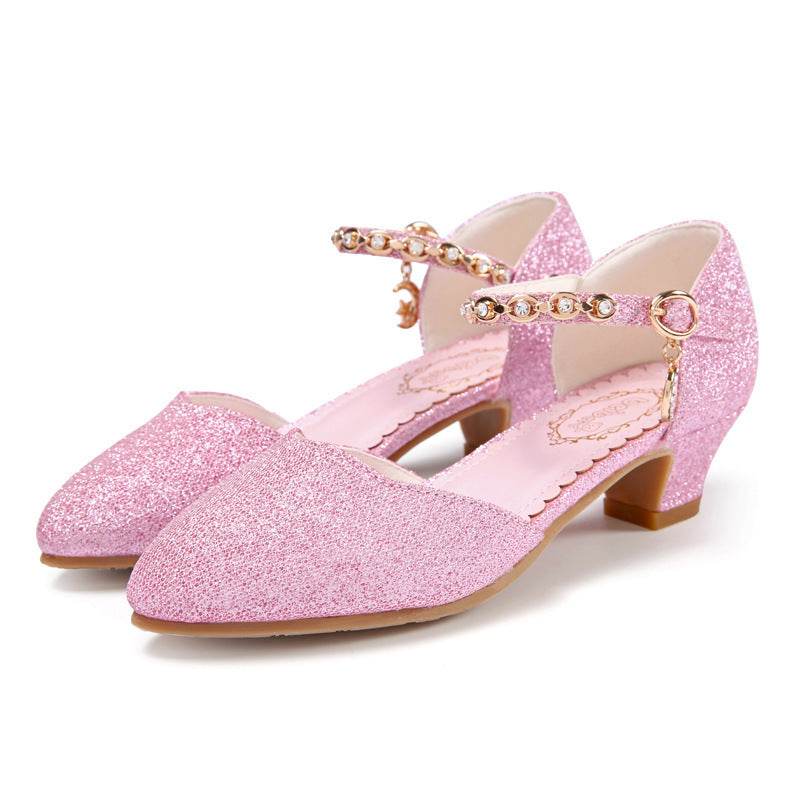 Half Sandals Autumn Pointed Toe Children's High-heeled Princess Shoes - MYLUXURY LANE ENTERPRISE