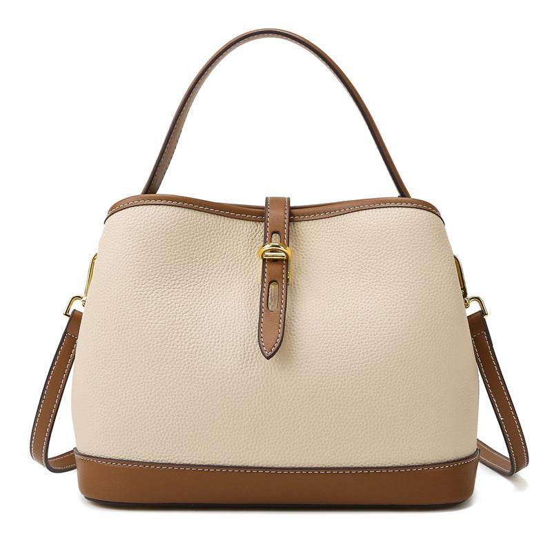 Lychee Pattern Large Capacity Contrast Color Single Shoulder Messenger Bag - MYLUXURY LANE ENTERPRISE