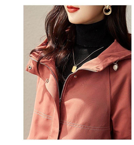 Women's Spring And Autumn Windbreaker Korean Fashion Overcoat - MYLUXURY LANE ENTERPRISE