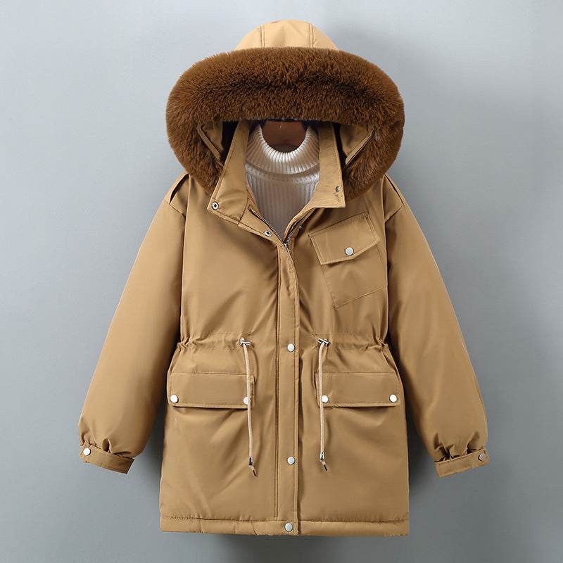 Women's Clothing Slimming Thickened Mid-length Down Cotton Jacket Coat - MYLUXURY LANE ENTERPRISE