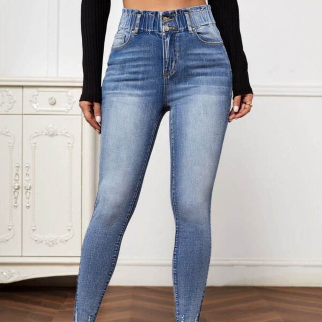Women's New Fashion Jeans High Elastic Tight Jeans - MYLUXURY LANE ENTERPRISE