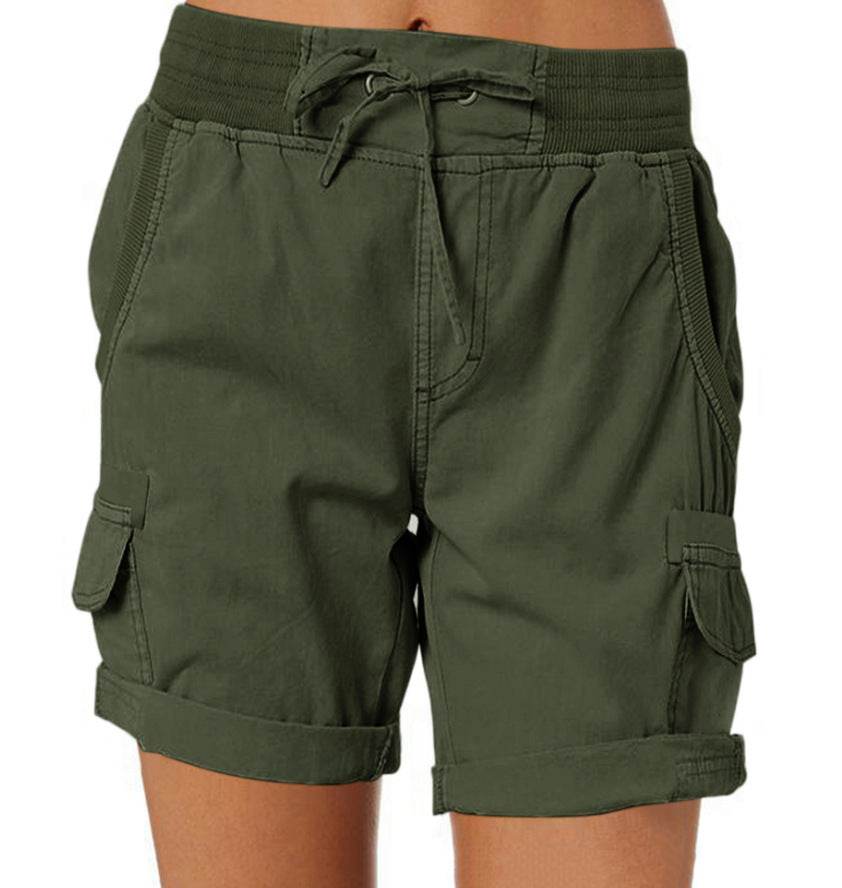 Women's Casual High Waist Cargo Shorts - MYLUXURY LANE ENTERPRISE