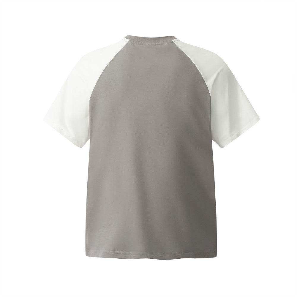 Contrast Color Three-bar Short Sleeve Men - MYLUXURY LANE ENTERPRISE
