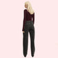 Women's Loose Straight Jeans in Smokey Black Denim - MYLUXURY LANE ENTERPRISE