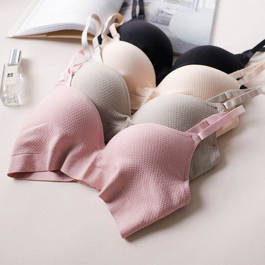 Wireless Thick Push Up Comfortable Sleep Exercise Student High School Girl Size Concealing Bra - MYLUXURY LANE ENTERPRISE