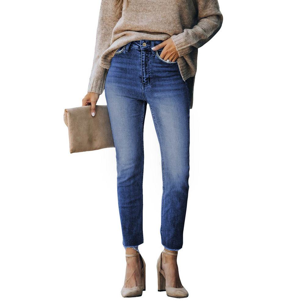 European And American Washed Jeans For Women - MYLUXURY LANE ENTERPRISE