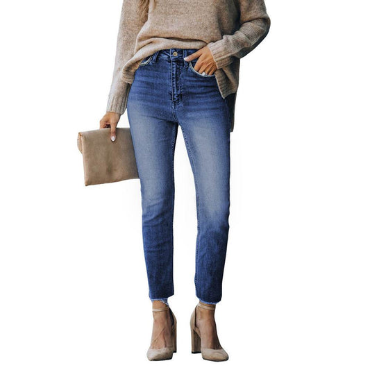 European And American Washed Jeans For Women - MYLUXURY LANE ENTERPRISE