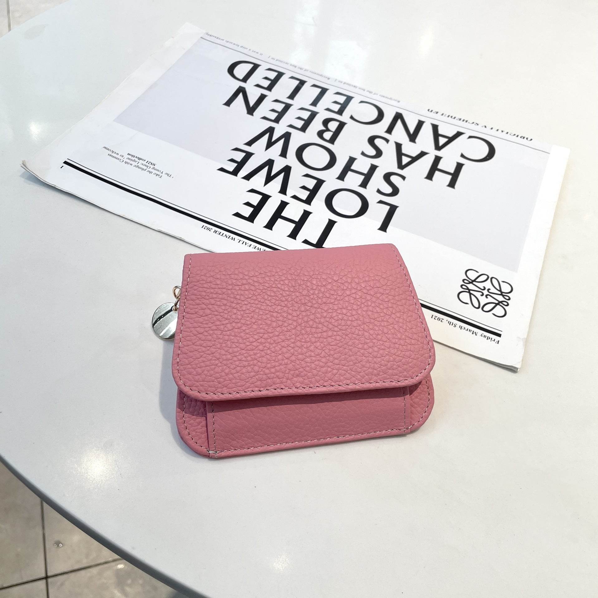 Ladies Card Holder Ins Cowhide Korean Style Mini Multi-card Slot Coin Purse - MYLUXURY LANE ENTERPRISE