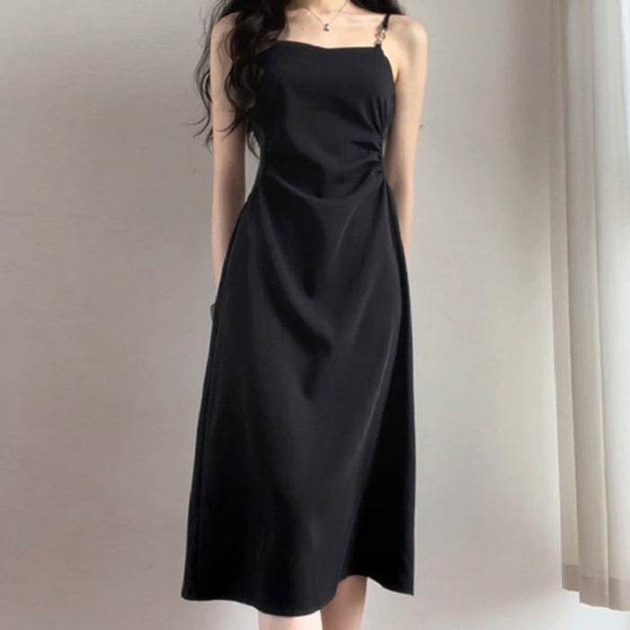 Black Camisole Dress Waist Slimming High-grade - MYLUXURY LANE ENTERPRISE