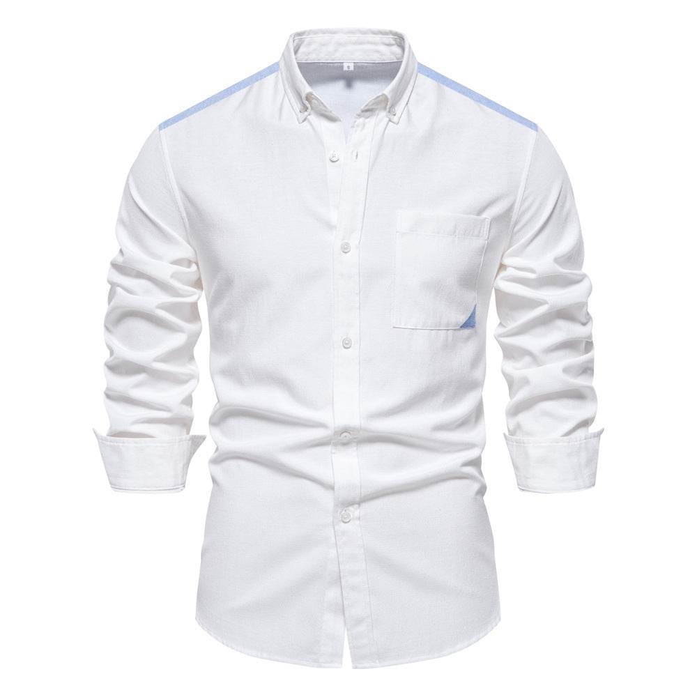 All-matching Fashion Colorblock Long-sleeved Top For Men - MYLUXURY LANE ENTERPRISE