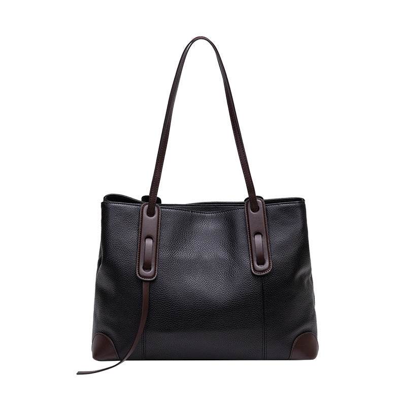 Women's One-shoulder Large Capacity High-grade Sense Leather Handbag - MYLUXURY LANE ENTERPRISE