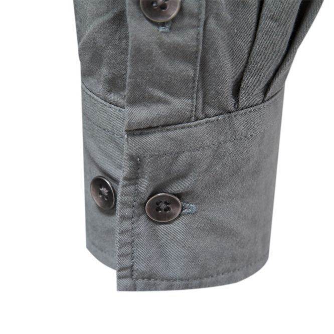 Men's Fashion Casual Solid Color Long Sleeve Shirt - MYLUXURY LANE ENTERPRISE