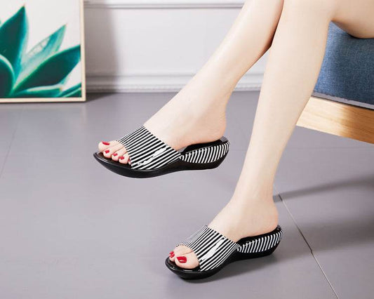 Women's Anti-slip Slope Heel Thick Sandals - MYLUXURY LANE ENTERPRISE
