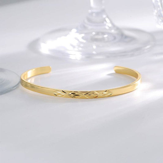 Carven Design Pattern Bracelet Simple Personalized All-match Cold Style - MYLUXURY LANE ENTERPRISE