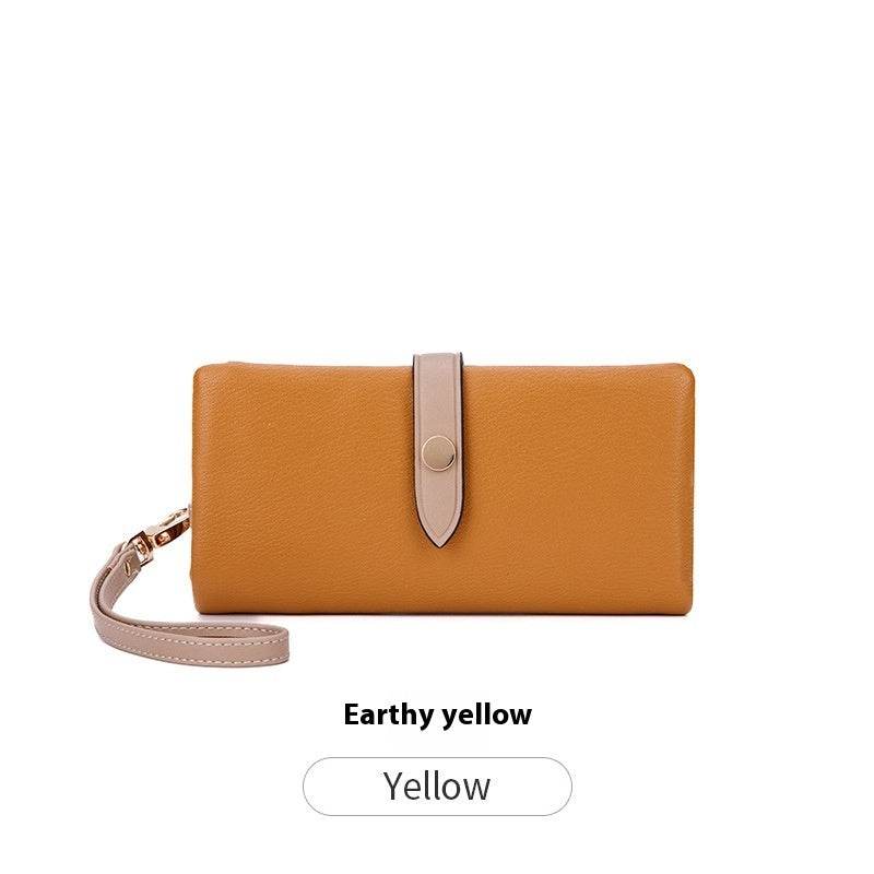 Women's Wallet Contrast Color Hasp Long Zipper Multi-functional Simple Fashion Clutch - MYLUXURY LANE ENTERPRISE